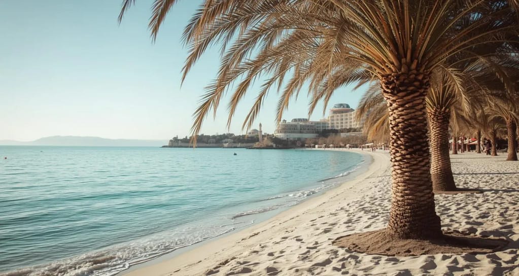 Winterurlaub Türkei Strand im Januar mit mildem Klima