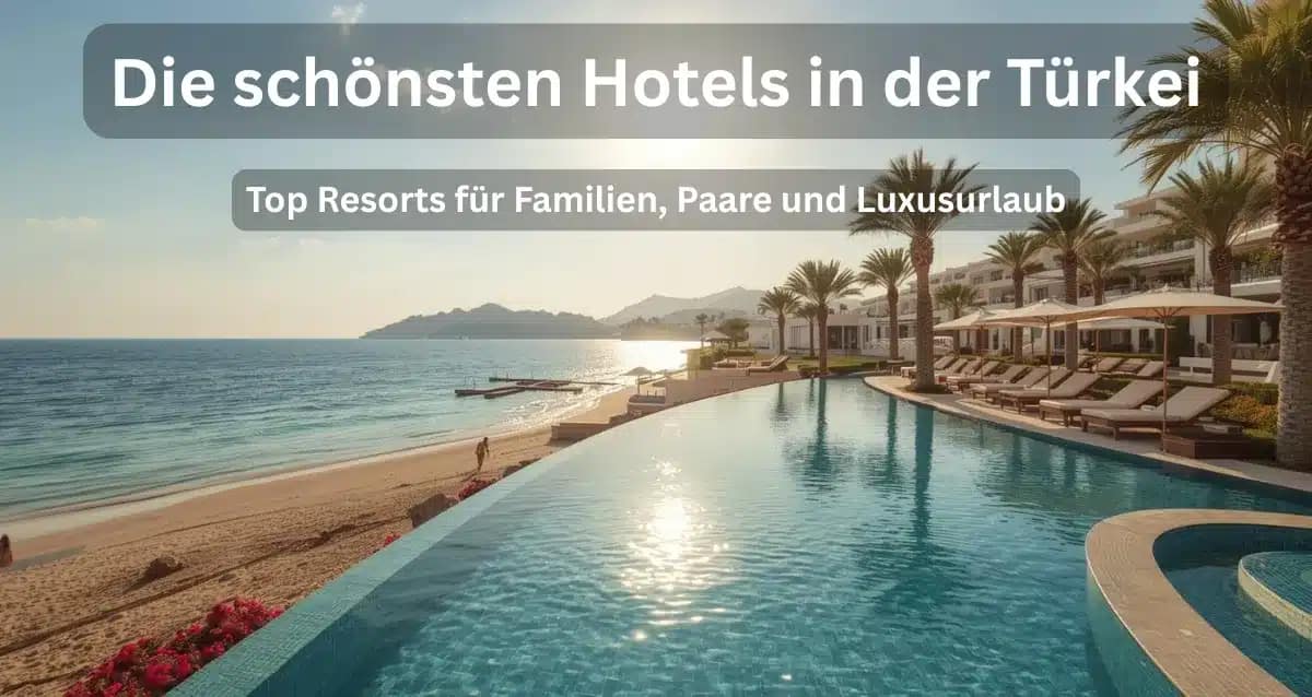 Luxuriöses Türkei Hotel mit Pool, Strand und Meer für einen entspannten Urlaub