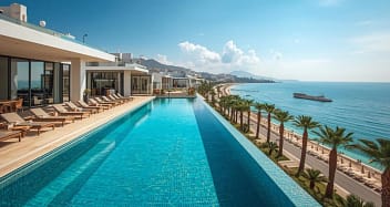 Adults Only Hotel in Spanien mit Infinity Pool und Blick auf Mittelmeer