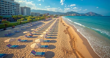 Albena Bulgarien All Inclusive Strand mit Liegen