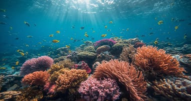 Korallenriff im Roten Meer mit bunten Fischen – Schnorcheln im All Inclusive Urlaub