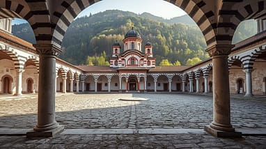 Bulgarien Urlaub Sehenswürdigkeit Rila Kloster im Gebirge