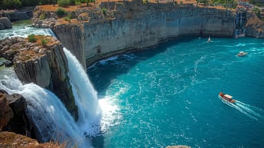 Düden Wasserfälle bei Antalya – beliebter Ausflug während eines Urlaubs in Belek