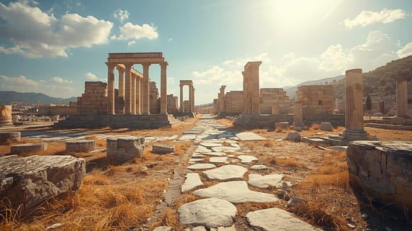 Ruinen der antiken Stadt Perge nahe Belek – historischer Ausflug an der türkischen Riviera