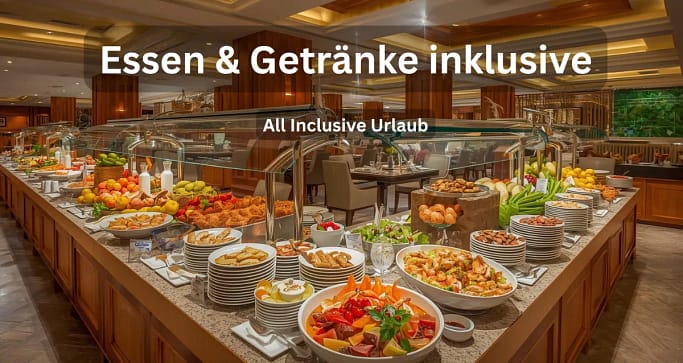 all-inclusive-buffet-hotel Großes Buffet im All Inclusive Hotel mit internationalen Speisen