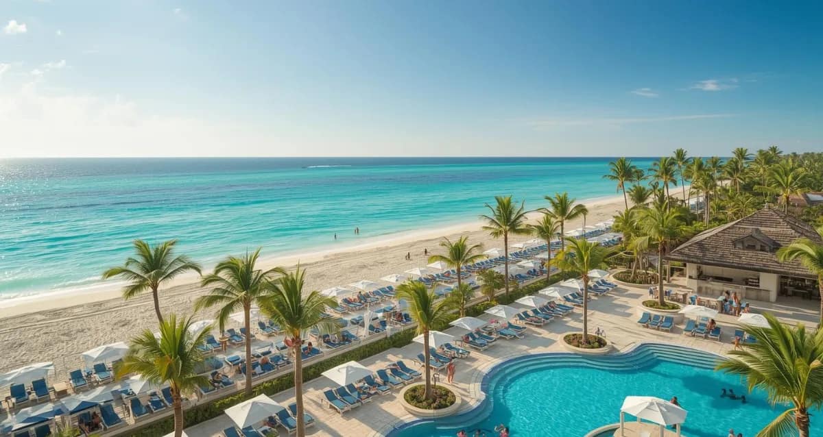 Billig Urlaub All Inclusive Strandresort mit Pool und Meerblick