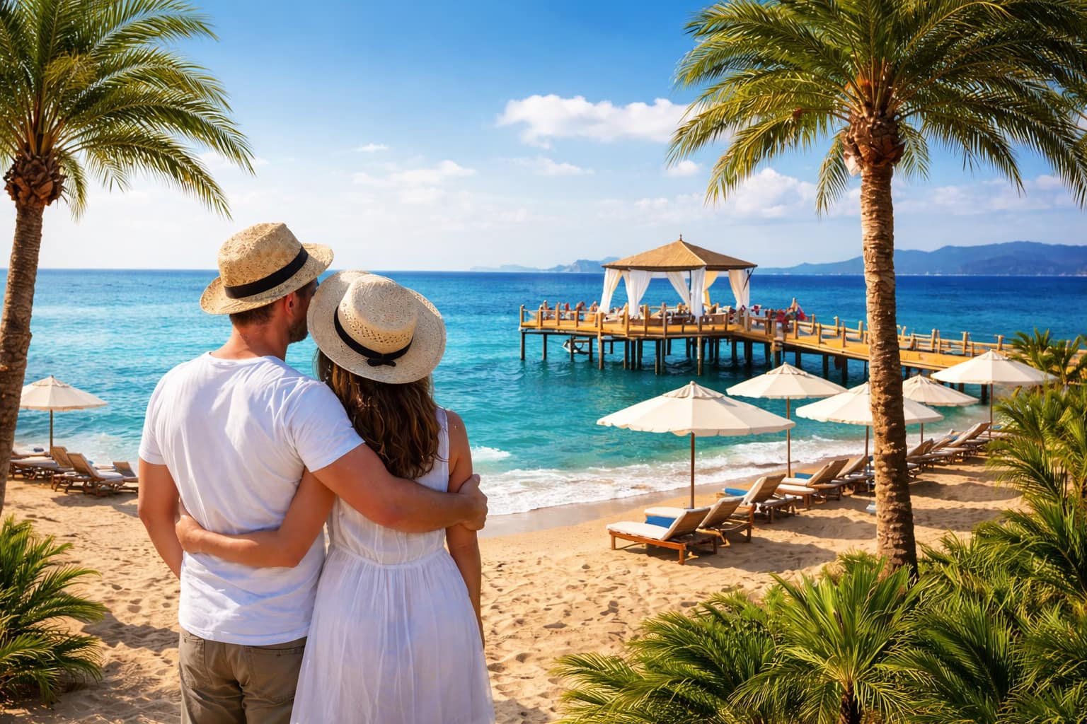 Romantischer Moment an der Türkischen Riviera Last Minute Türkei All Inclusive